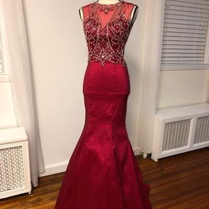 Red Jeweled Dress